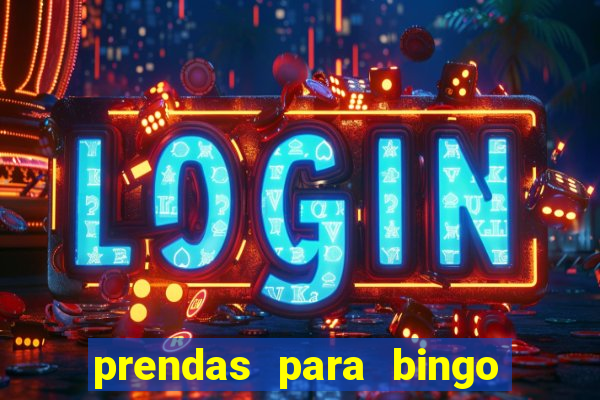 prendas para bingo de natal